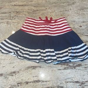 Kids 4th of July Red white and blue girls size 8 skirt